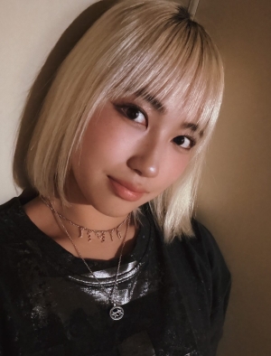 A close-up picture of Hinata