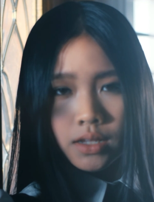 A close-up screenshot of Kokomi in the new music video